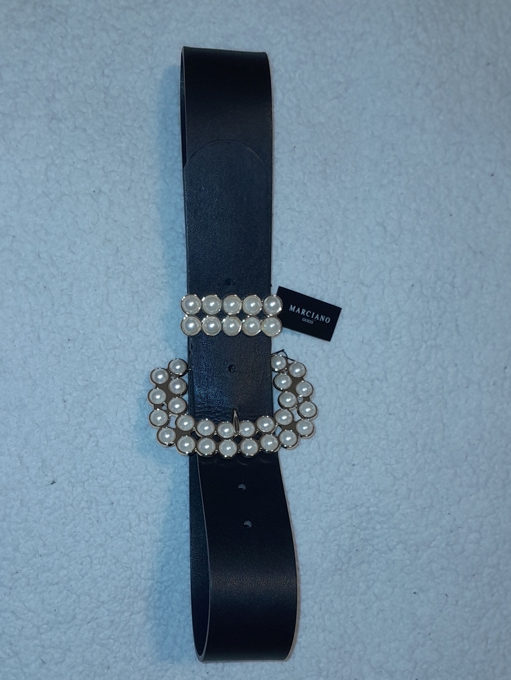 Marciano Black Pearl Buckle Women's Belt